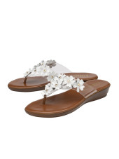 Brittany Sandals - White (Lotus)